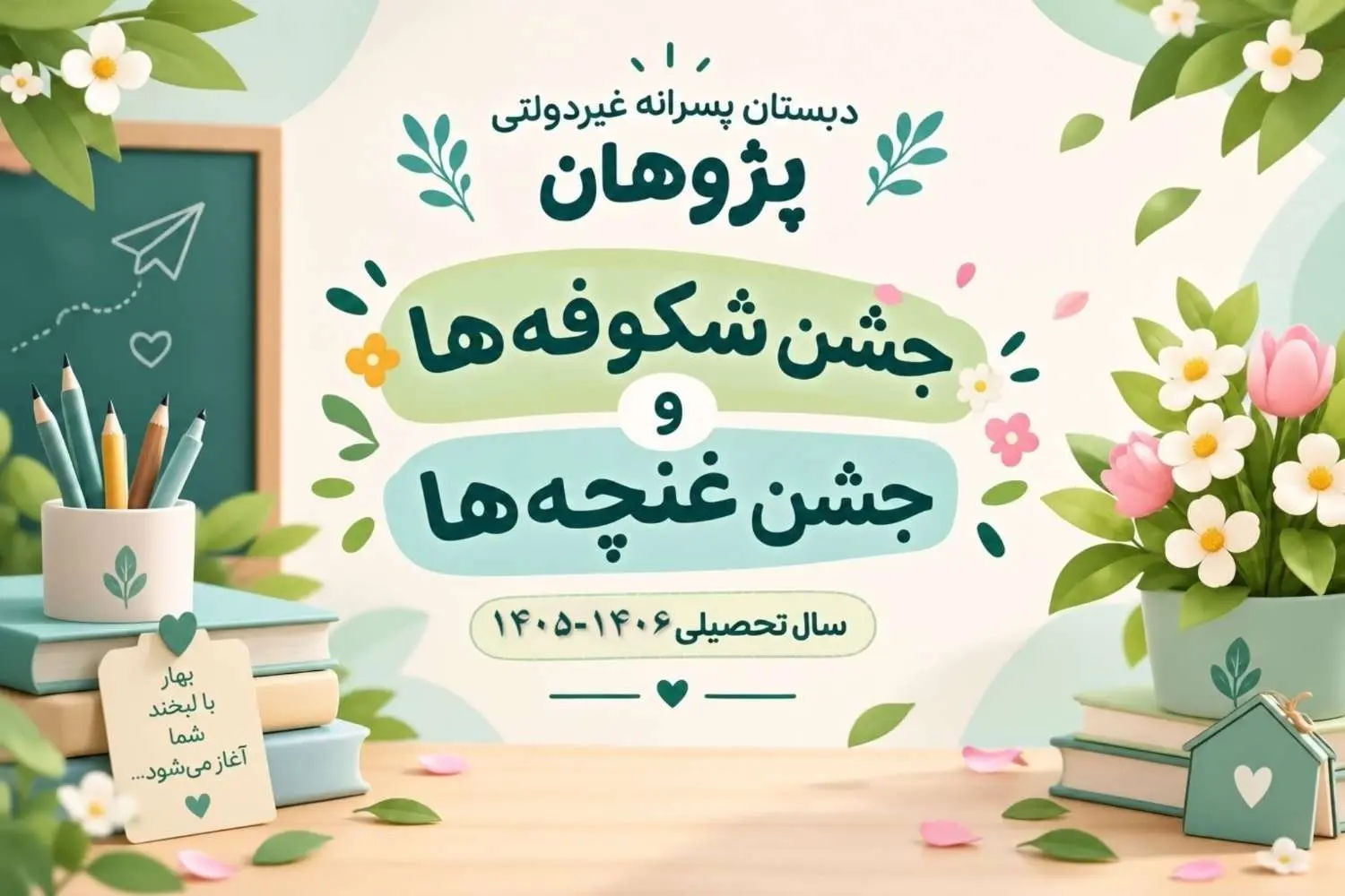 جشن غنچه‌ها و شکوفه‌ها دبستان پژوهان | آغاز یک سال تازه
