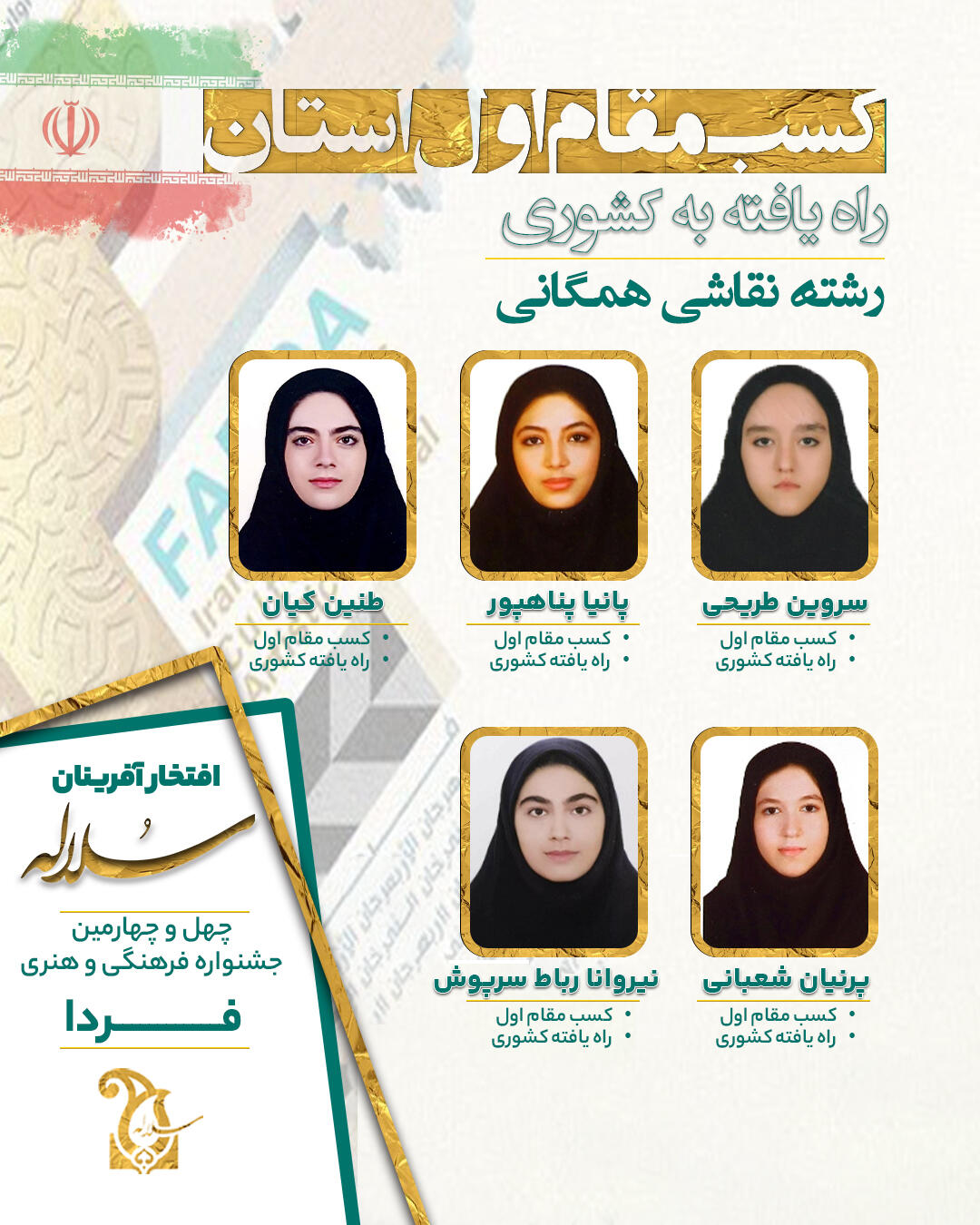 افتخار آفرینان سلاله در نقاشی همگانی