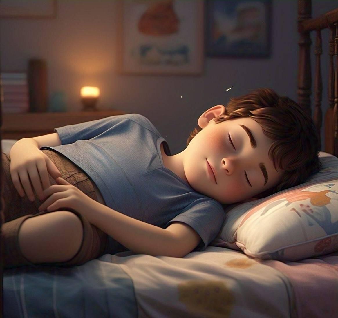 کودک با آرامش در خواب
